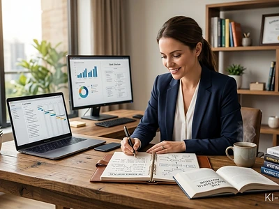 Unternehmer plant erstes Buch als Business-Asset mit strukturiertem Fahrplan