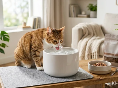 Katzen Ernährung Trinken und Trinkplatz