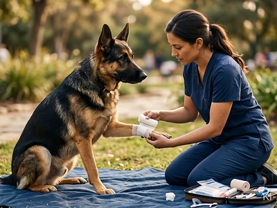 Hund erhält Erste Hilfe durch Halter – Schritt-für-Schritt-Notfallguide für Hundehalter