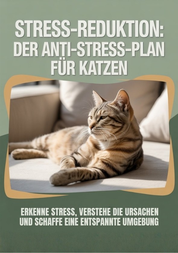 entspannt auf ihrem Bett liegende Katze